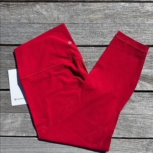 Lululemon Align Pant 25" Dark Red size 16 NWT‎